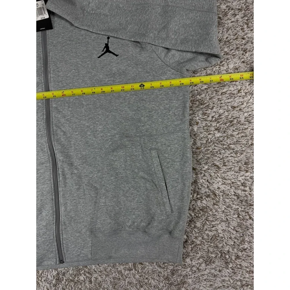 Nike Air Jordan 23/7 Jumpman Full-Zip Hoodie 547664-063 Gray Men's Size 3XL